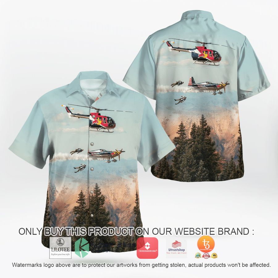 red bull air force helicopter hawaiian shirt 1 77101