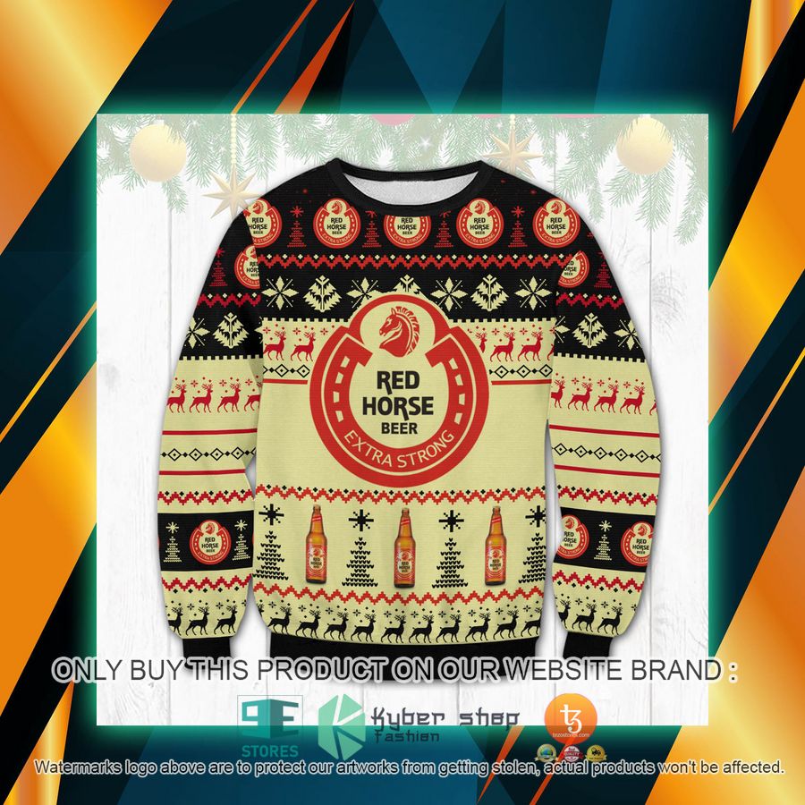 red horse ugly sweater 1 48086