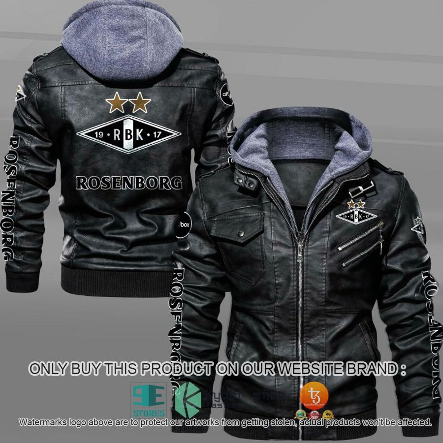 NEW Rosenborg Ballklub Leather Jacket 4 rosenborg ballklub leather jacket 1 35613