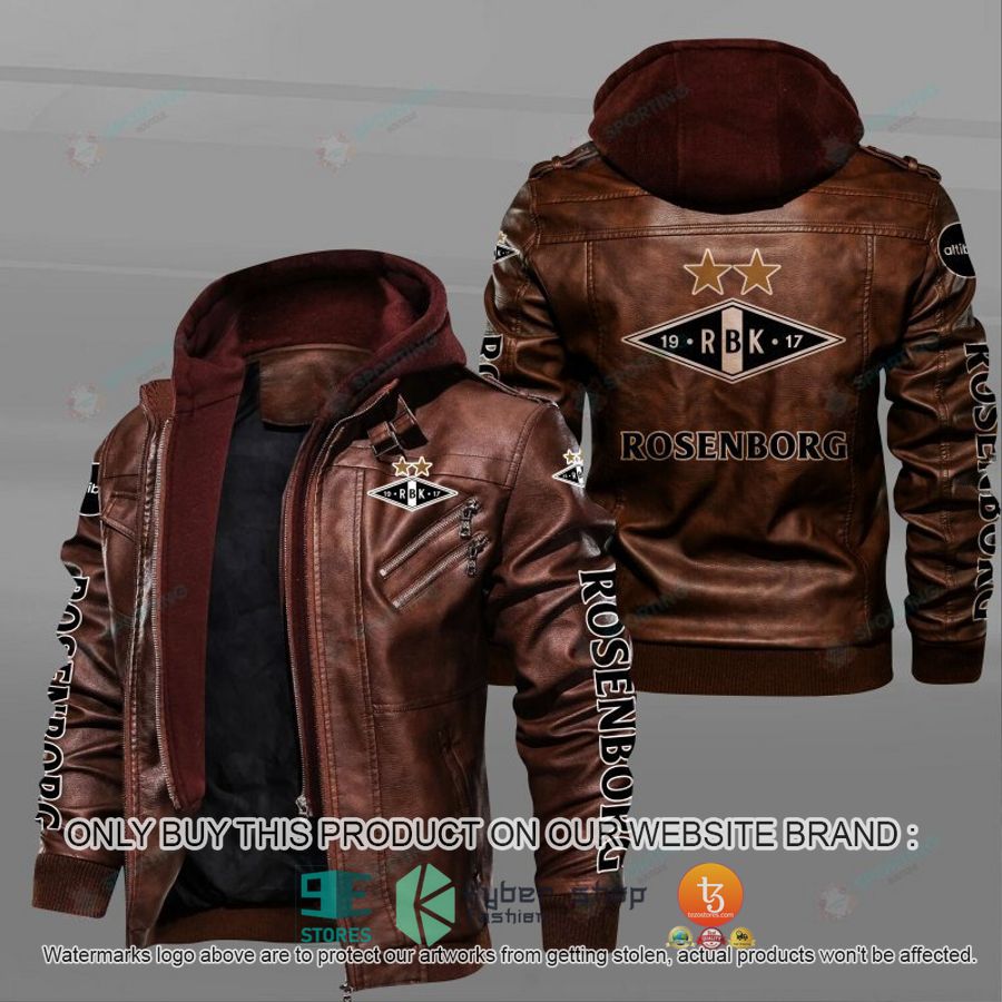 NEW Rosenborg Ballklub Leather Jacket 2 rosenborg ballklub leather jacket 2 85374