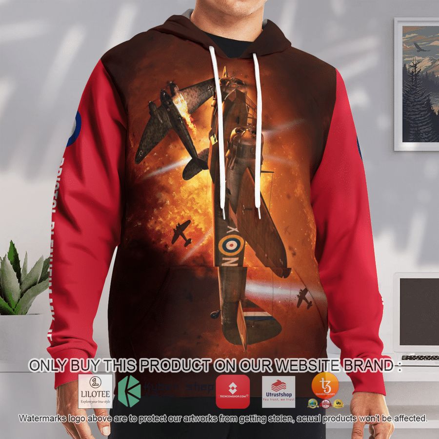 HOT Royal Air Force Bristol Blenheim Mk. IF Hoodie 10 royal air force bristol blenheim mk if hoodie 3d 10 86257