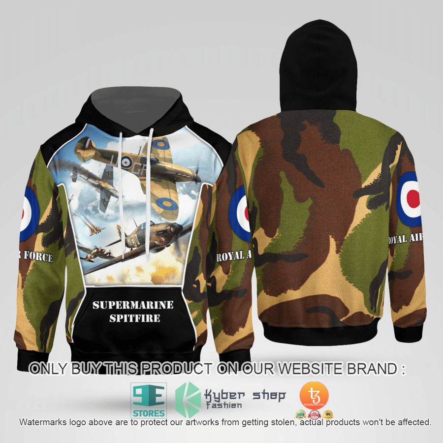 royal air force supermarine spitfire 3d hoodie 1 18528