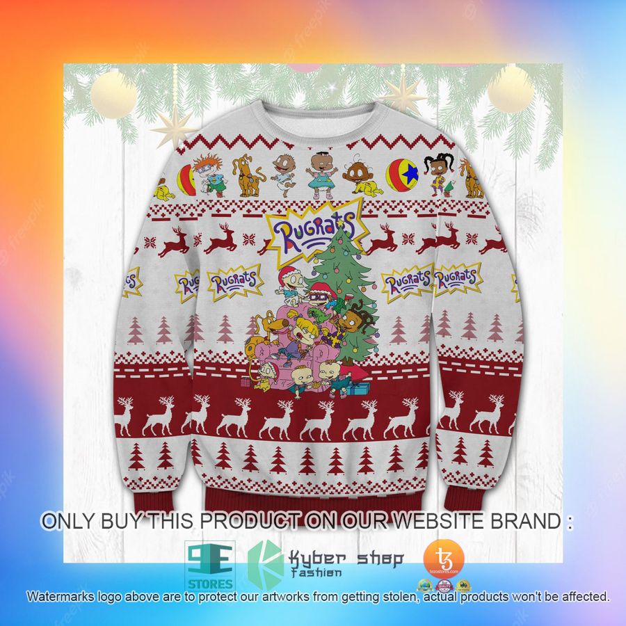 HOT Rugrats Christmas Ugly Sweater 3 rugrats christmas ugly sweater 3 36827