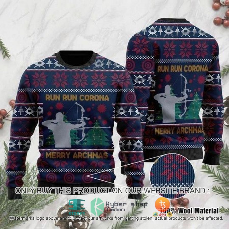 run run corona merry archmas christmas ugly sweater 1 14370