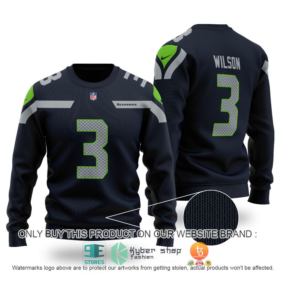 russell wilson 3 seattle seahawks sweater 1 59701