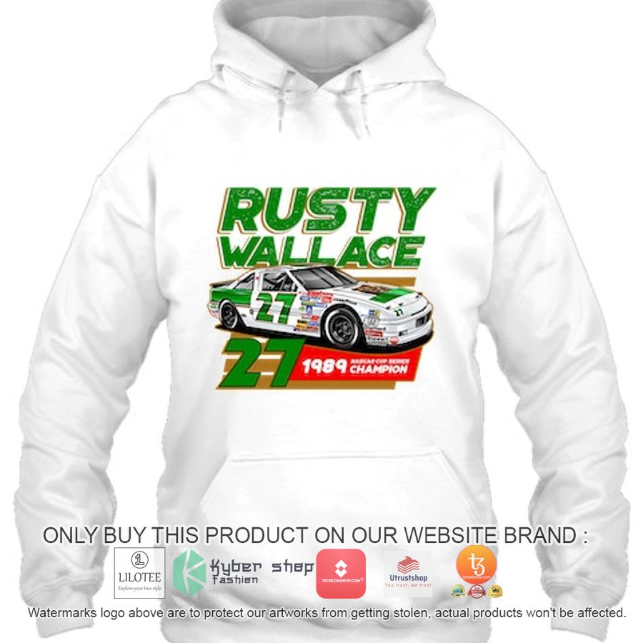rusty wallace 27 1989 champion 2d shirt hoodie 1 83115