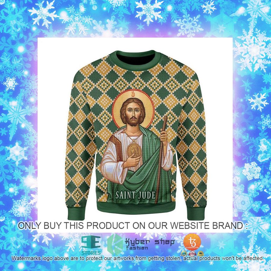 NEW Saint Jude the Apostle Sweatshirt, Sweater 4 saint jude the apostle ugly sweater 4 30153