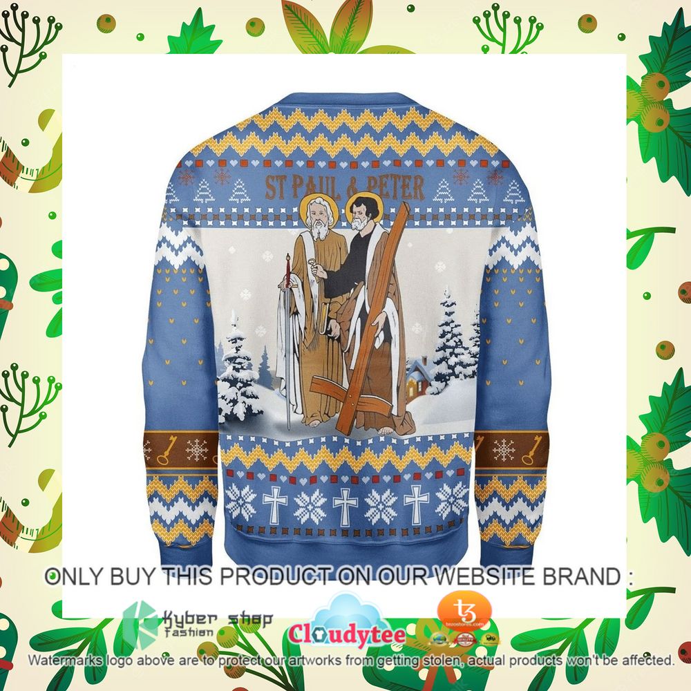 saints paul and peter christmas sweater 2 83692