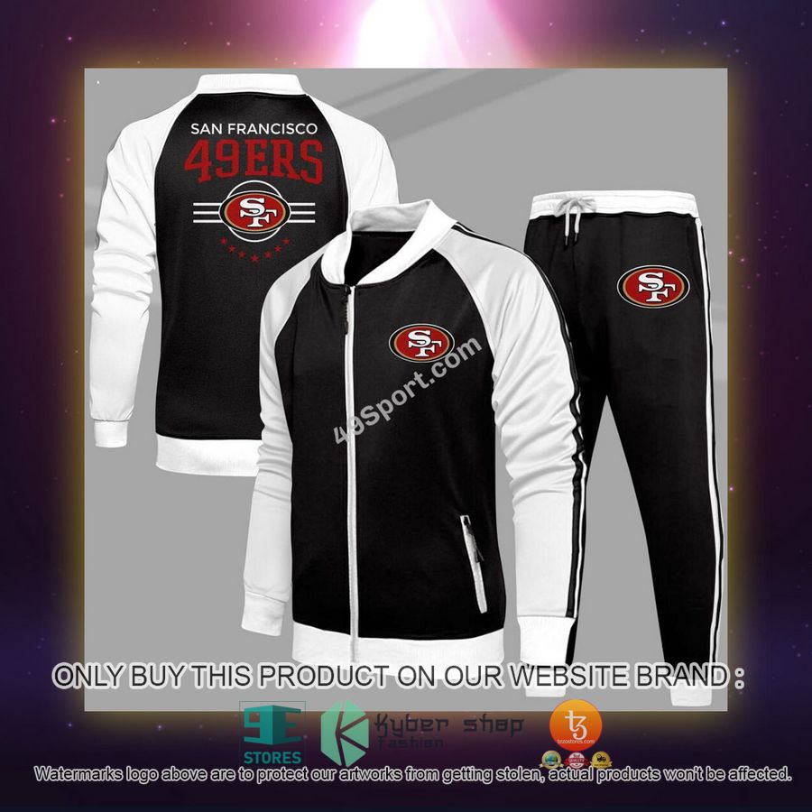 NEW San Francisco 49Ers Logo Tracksuit Shirt, Long Pants 4 san francisco 49ers logo sport tracksuit 4 20195
