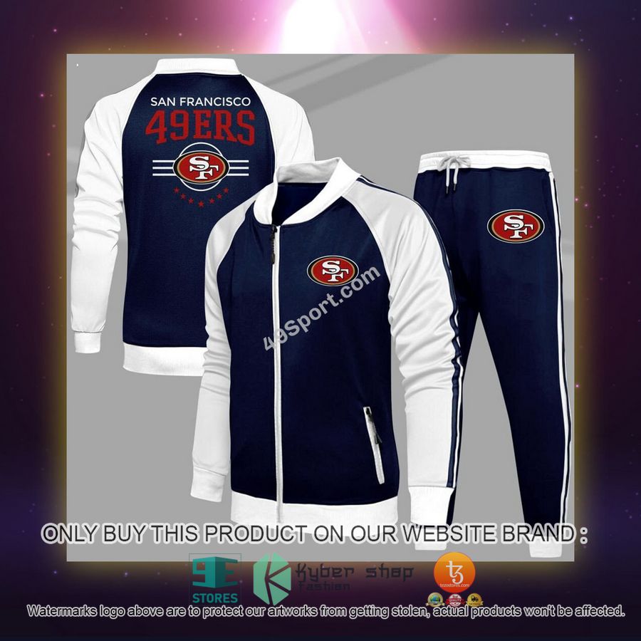 NEW San Francisco 49Ers Logo Tracksuit Shirt, Long Pants 5 san francisco 49ers logo sport tracksuit 5 16180