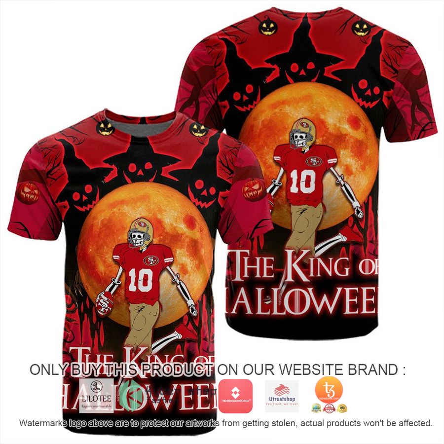 HOT San Francisco 49ers Skull the king of Halloween 3D Shirt, hoodie 4 san francisco 49ers skull the king of halloween 3d shirt hoodie 4 97935