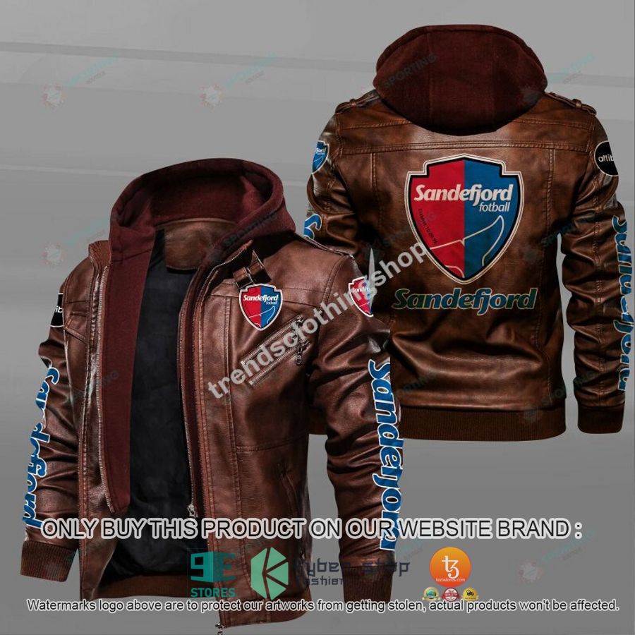 NEW Sandefjord Fotball Leather Jacket 2 sandefjord fotball leather jacket 2 90623