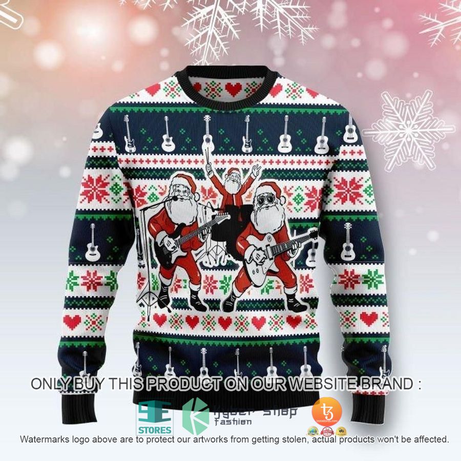 NEW Santa Claus's Band Christmas Sweatshirt, Sweater 9 santa clauss band christmas ugly sweater 1 39431