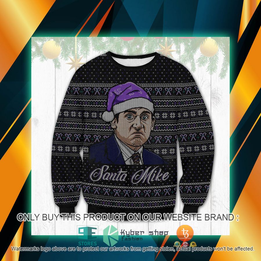 santa mike the office ugly sweater 1 76729