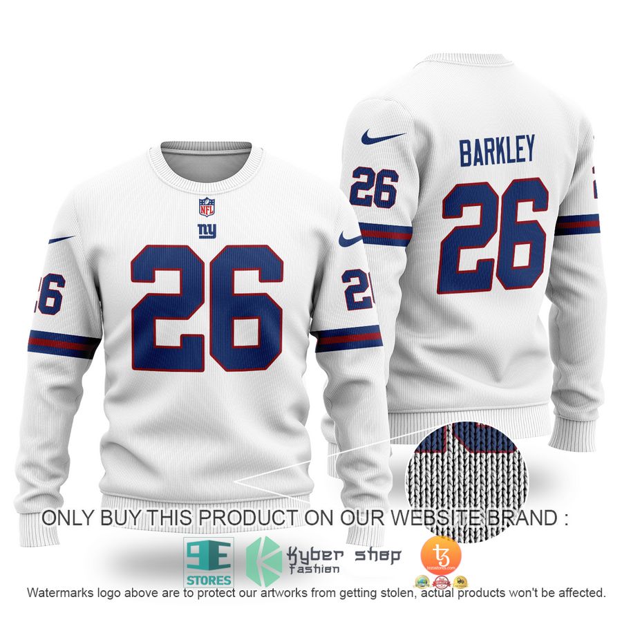 NEW Saquon Barkley 26 New York Giants Sweater 2 saquon barkley 26 new york giants sweater 1 32915