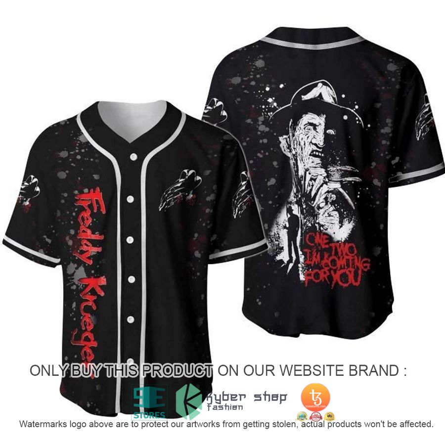 scary halloween freddy krueger baseball jersey 1 54258