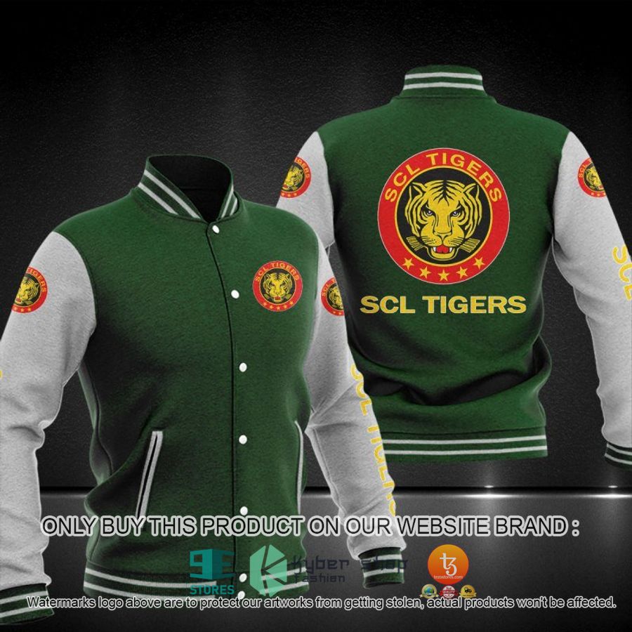 NEW SCL Tigers Varsity Jacket 6 scl tigers baseball jacket 6 79080