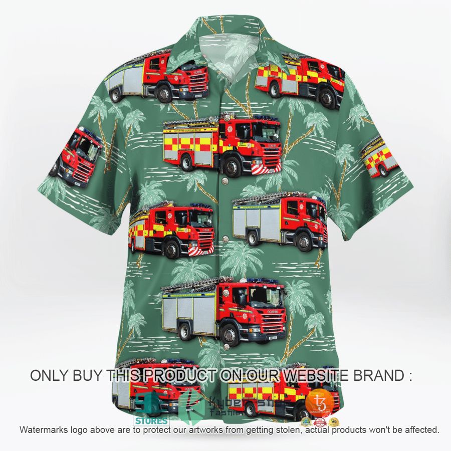 NEW Scotland Scottish Fire and Rescue Service Hawaii Shirt 8 scotland scottish fire and rescue service hawaiian shirt 8 56097