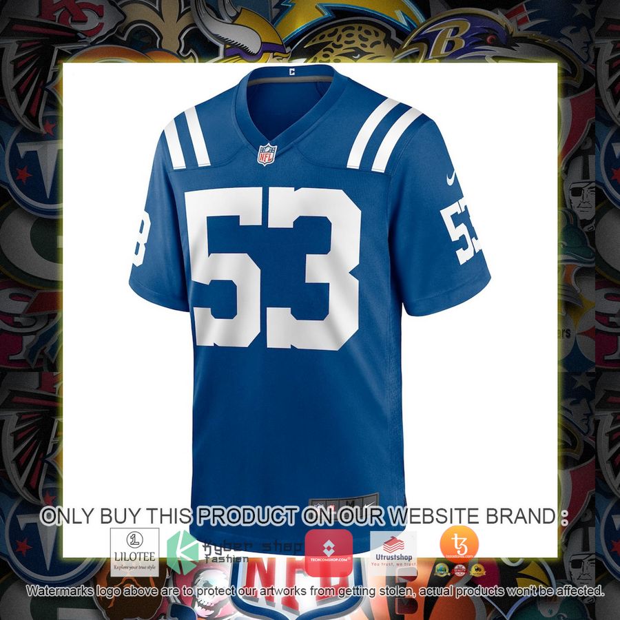 HOT Shaquille Leonard Indianapolis Colts Nike Game Royal Football Jersey Shirt 2 shaquille leonard indianapolis colts nike game royal football jersey 2 31220