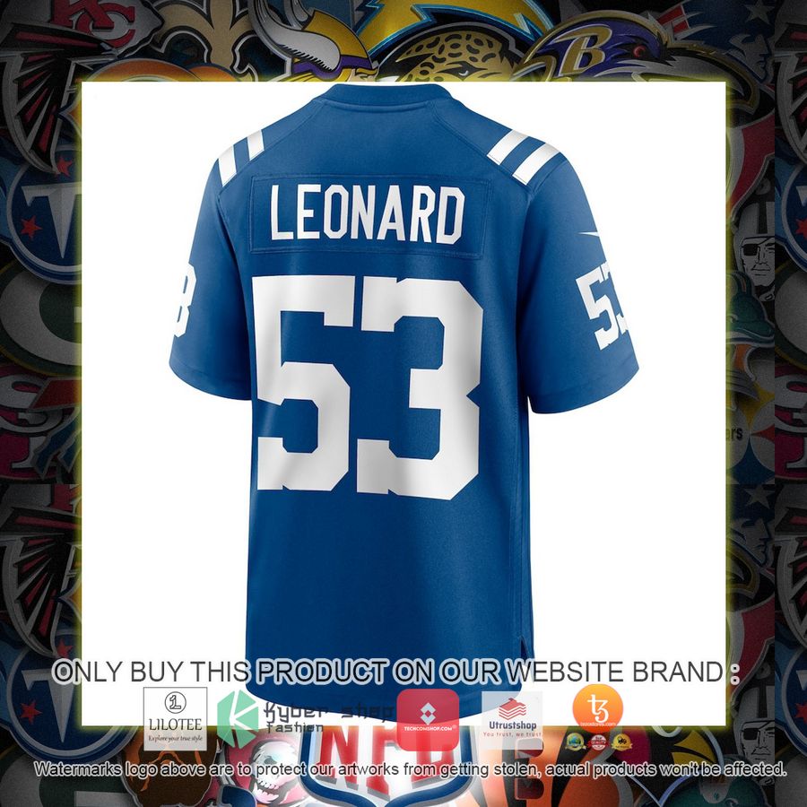 HOT Shaquille Leonard Indianapolis Colts Nike Game Royal Football Jersey Shirt 3 shaquille leonard indianapolis colts nike game royal football jersey 3 24061