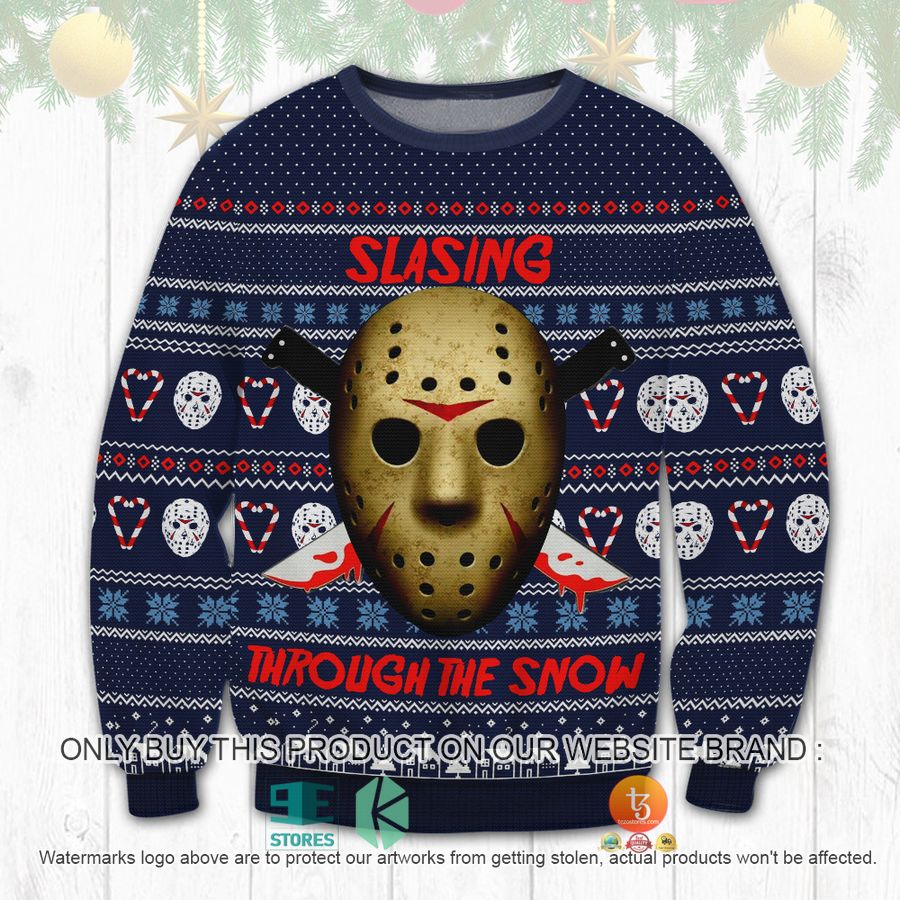 slasing through the snow ugly sweater 1 37291