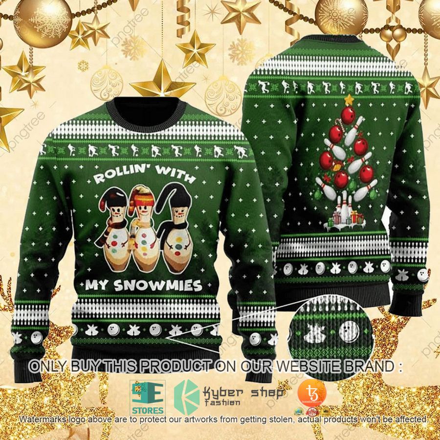 HOT Snowman Bowling With Sayings Rollin With My Snowmies Ugly Christmas Sweater 3 snowman bowling with sayings rollin with my snowmies ugly christmas sweater 3 62565