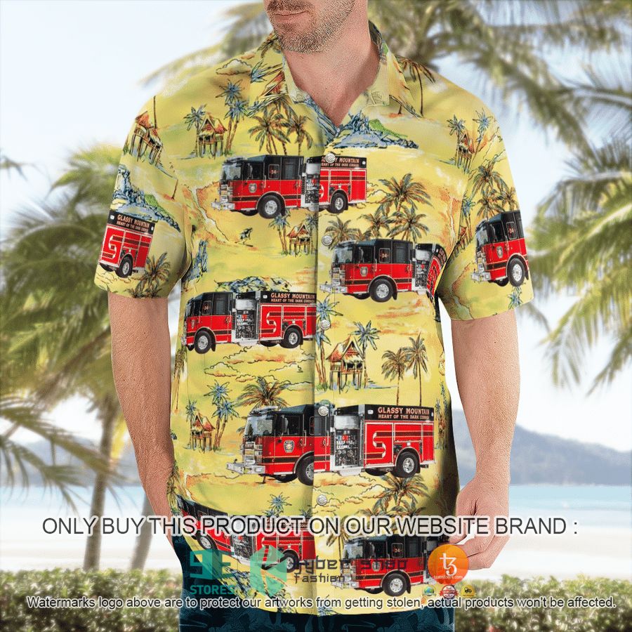 NEW South Carolina Glassy Mountain Fire Department Hawaii Shirt 5 south carolina glassy mountain fire department hawaiian shirt 5 99981