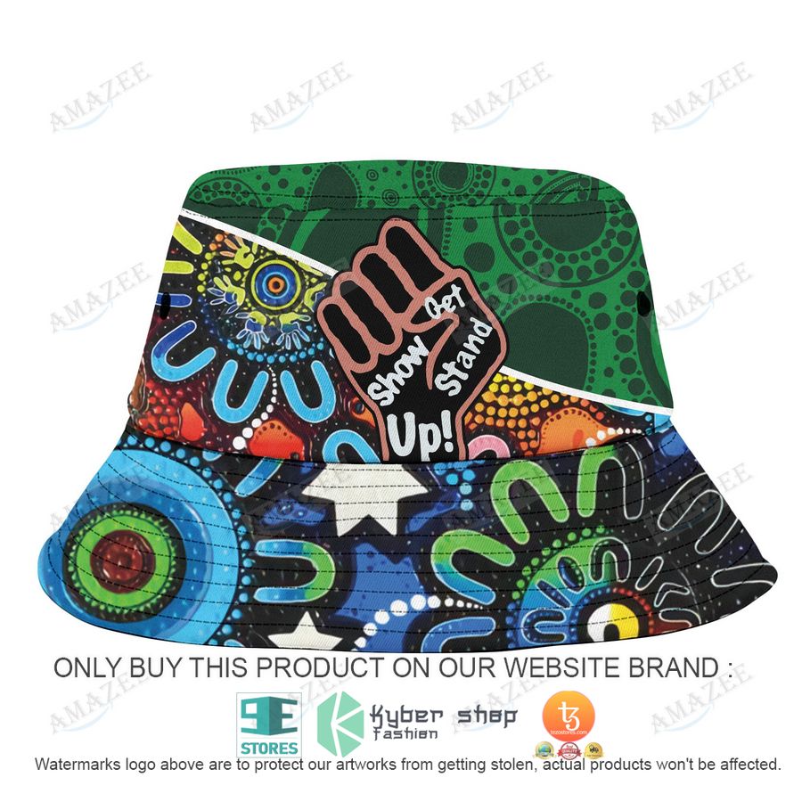 south sydney rabbitohs aboriginal patterns bucket hat 1 30957