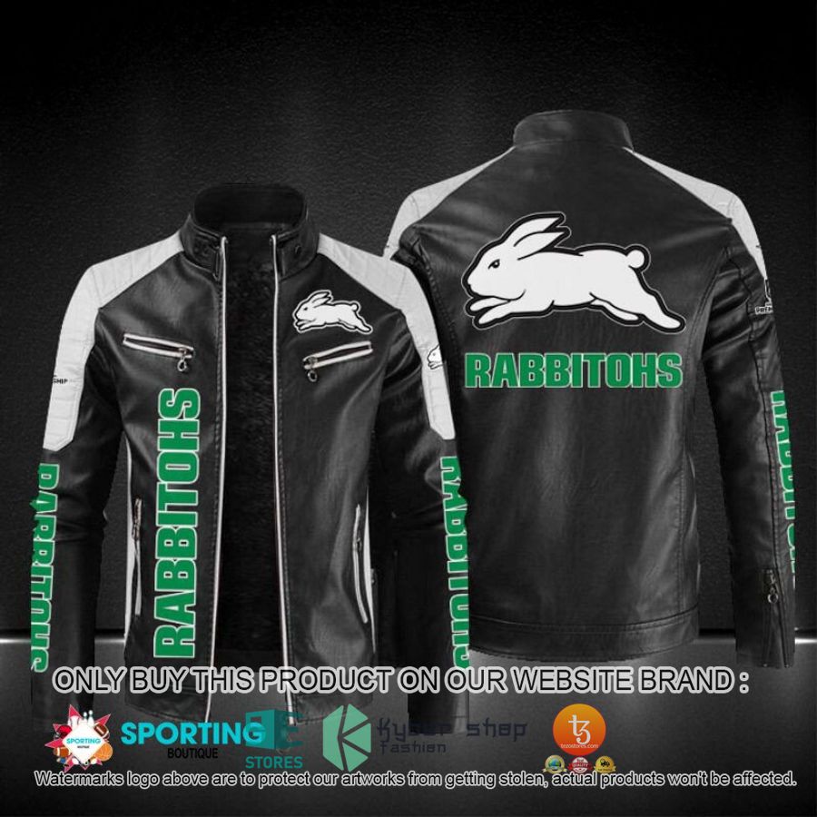 south sydney rabbitohs block leather jacket 1 708