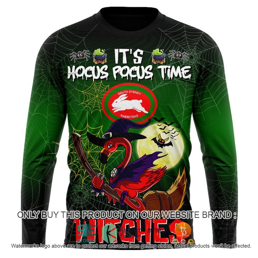 NEW South Sydney Rabbitohs It's Hocus Pocus Time Halloween Flamingo Witches Hoodie, Shirt 11 south sydney rabbitohs its hocus pocus time halloween flamingo witches shirt hoodie 11 63679