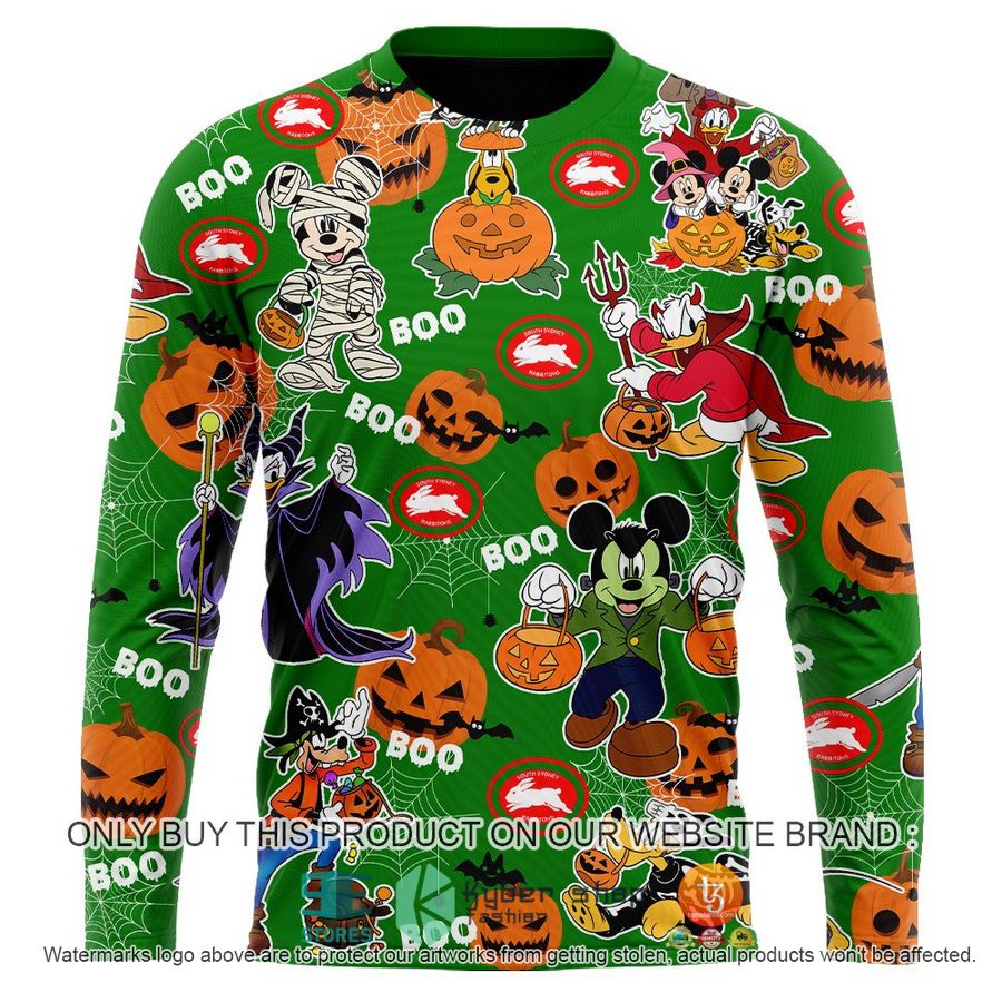 NEW South Sydney Rabbitohs Mickey Friends Halloween Hoodie, Shirt 11 south sydney rabbitohs mickey friends halloween shirt hoodie 11 82904
