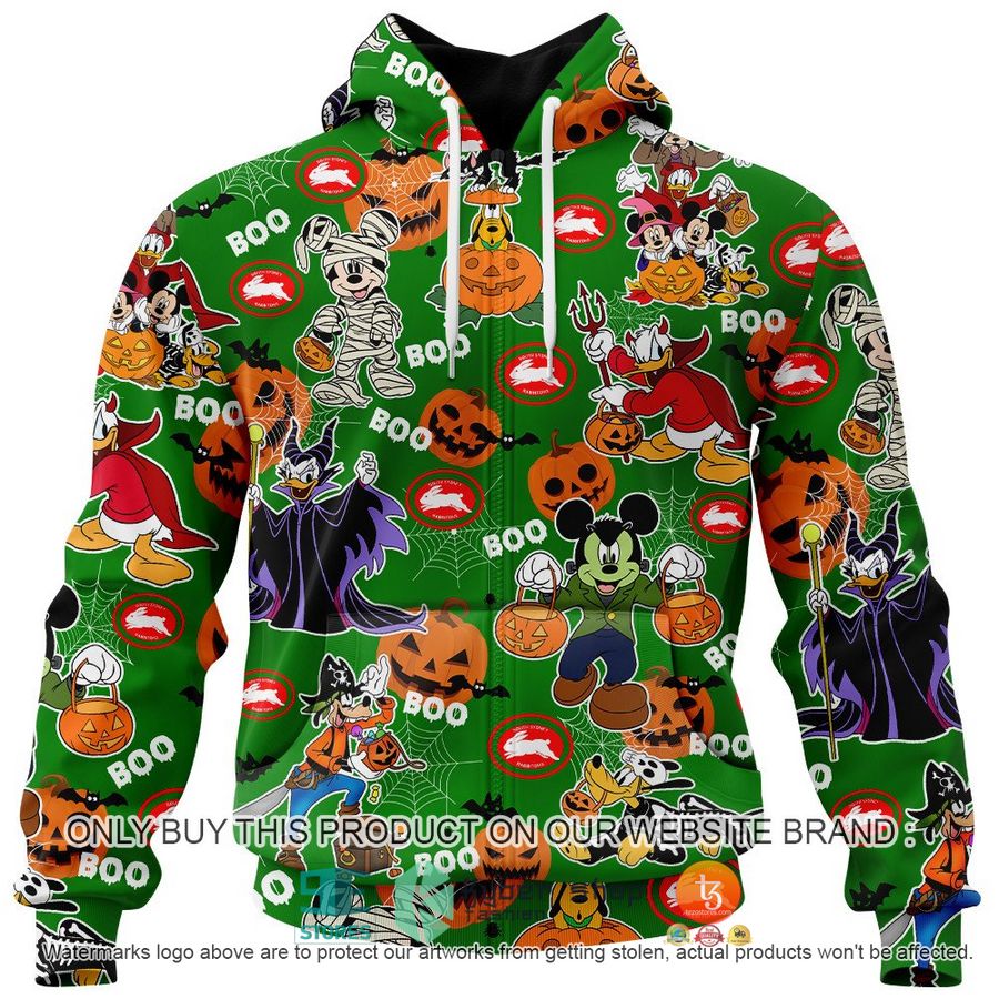 NEW South Sydney Rabbitohs Mickey Friends Halloween Hoodie, Shirt 4 south sydney rabbitohs mickey friends halloween shirt hoodie 4 19963