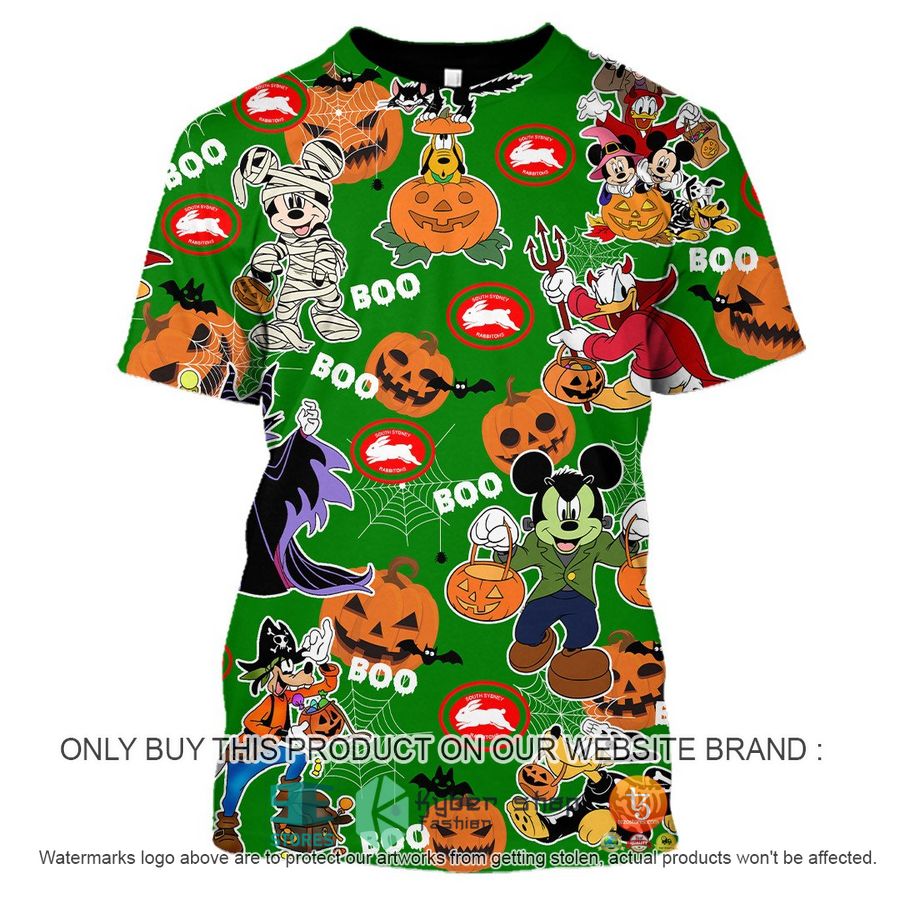 NEW South Sydney Rabbitohs Mickey Friends Halloween Hoodie, Shirt 9 south sydney rabbitohs mickey friends halloween shirt hoodie 9 8651
