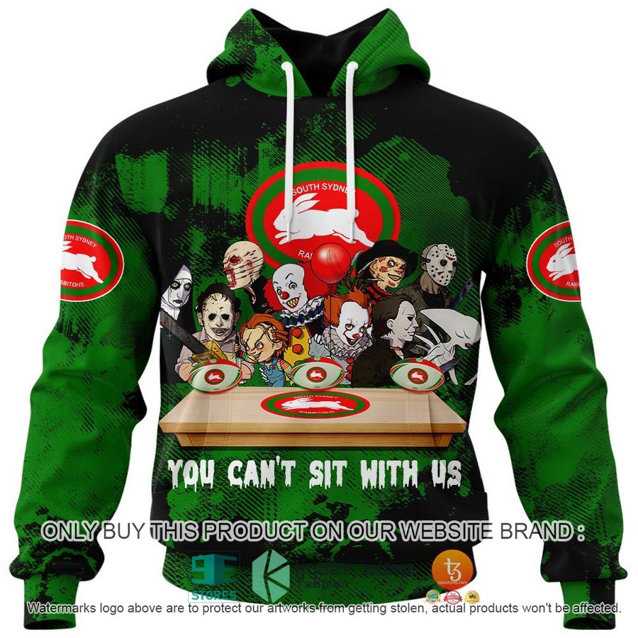 NEW South Sydney Rabbitohs You Can't Sit With Us Horror Movies Characters Hoodie, Shirt 2 south sydney rabbitohs you cant sit with us horror movies characters shirt hoodie 2 21664