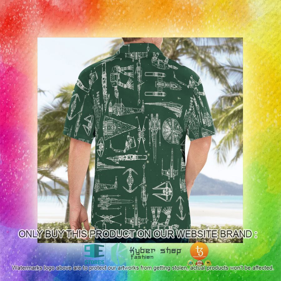 NEW Space Ship Pattern Green Hawaii Shirt, Shorts 12 space ship pattern green hawaiian shirt shorts 12 87459