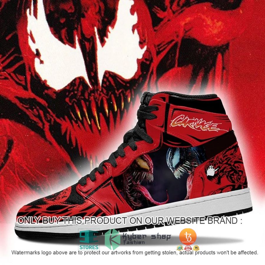 spider man carnage venom halloween air jordan high top shoes 1 9403