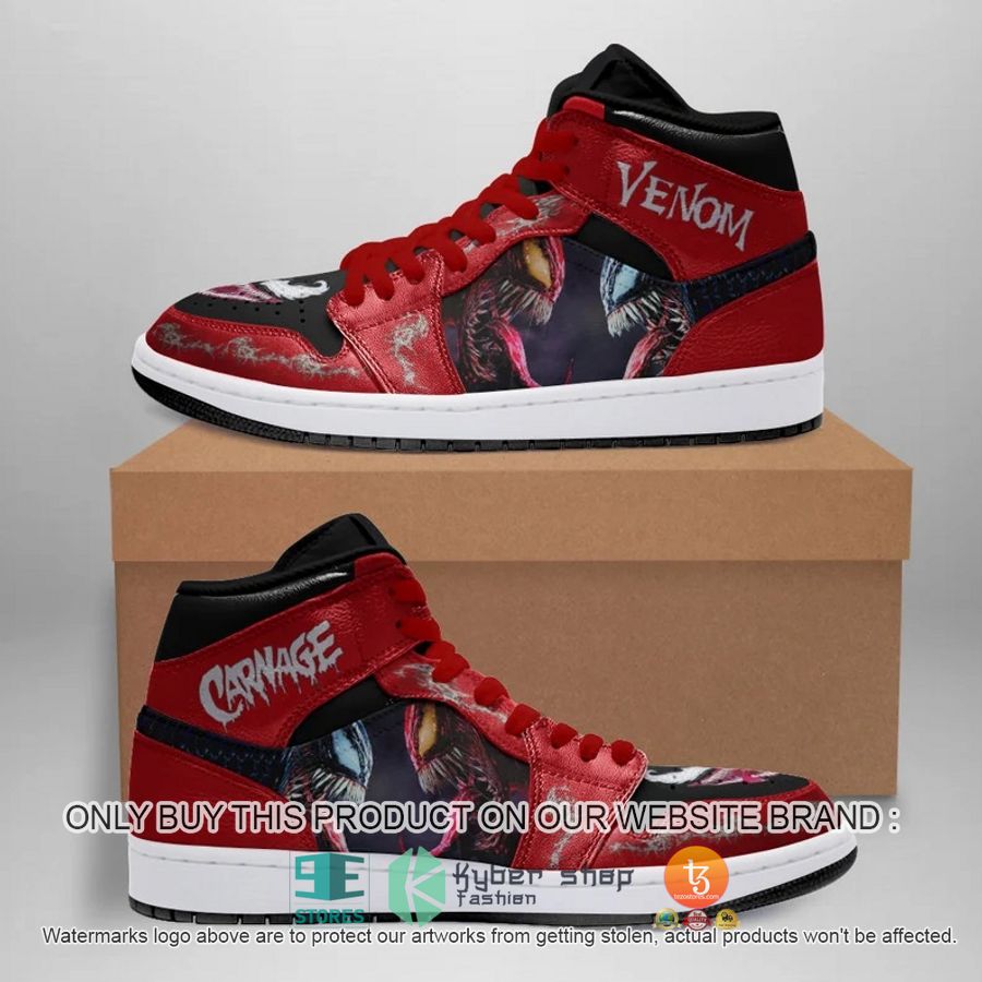 spider man carnage venom halloween red air jordan high top shoes 1 94925