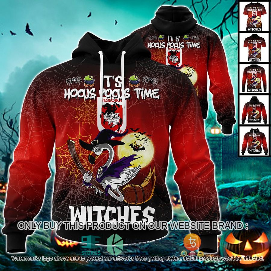 NEW St. George Illawarra Dragons It's Hocus Pocus Time Halloween Flamingo Witches Hoodie, Shirt 24 st george illawarra dragons its hocus pocus time halloween flamingo witches shirt hoodie 1 17229