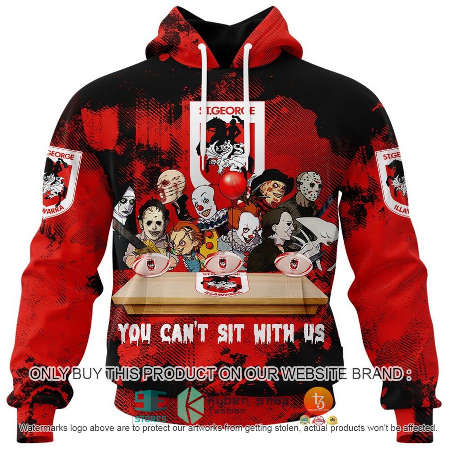 NEW St. George Illawarra Dragons You Can't Sit With Us Horror Movies Characters Hoodie, Shirt 2 st george illawarra dragons you cant sit with us horror movies characters shirt hoodie 2 17253