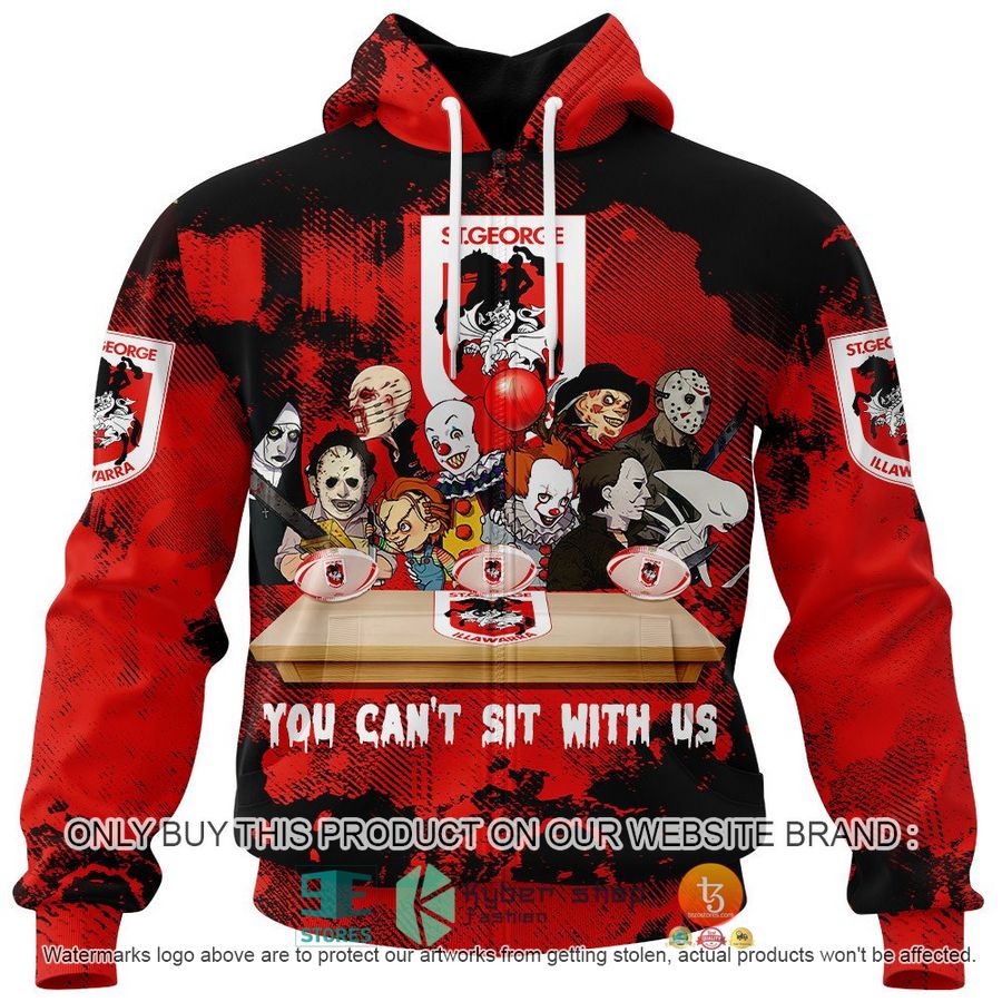 NEW St. George Illawarra Dragons You Can't Sit With Us Horror Movies Characters Hoodie, Shirt 4 st george illawarra dragons you cant sit with us horror movies characters shirt hoodie 4 23888