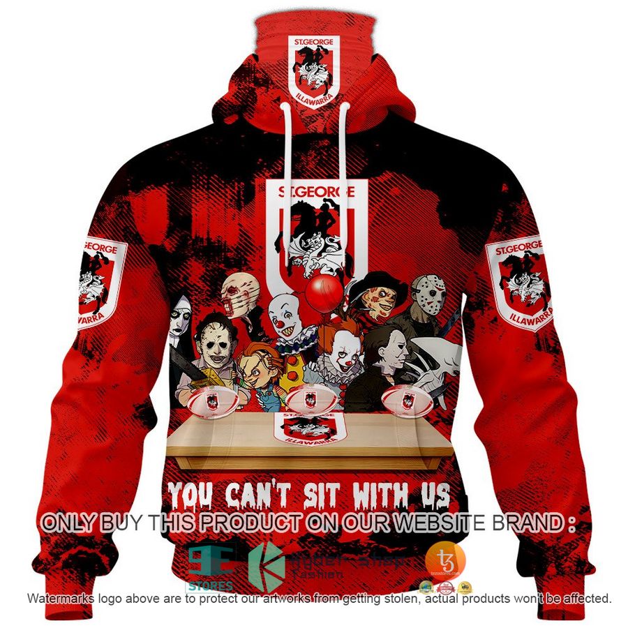 NEW St. George Illawarra Dragons You Can't Sit With Us Horror Movies Characters Hoodie, Shirt 5 st george illawarra dragons you cant sit with us horror movies characters shirt hoodie 5 16842