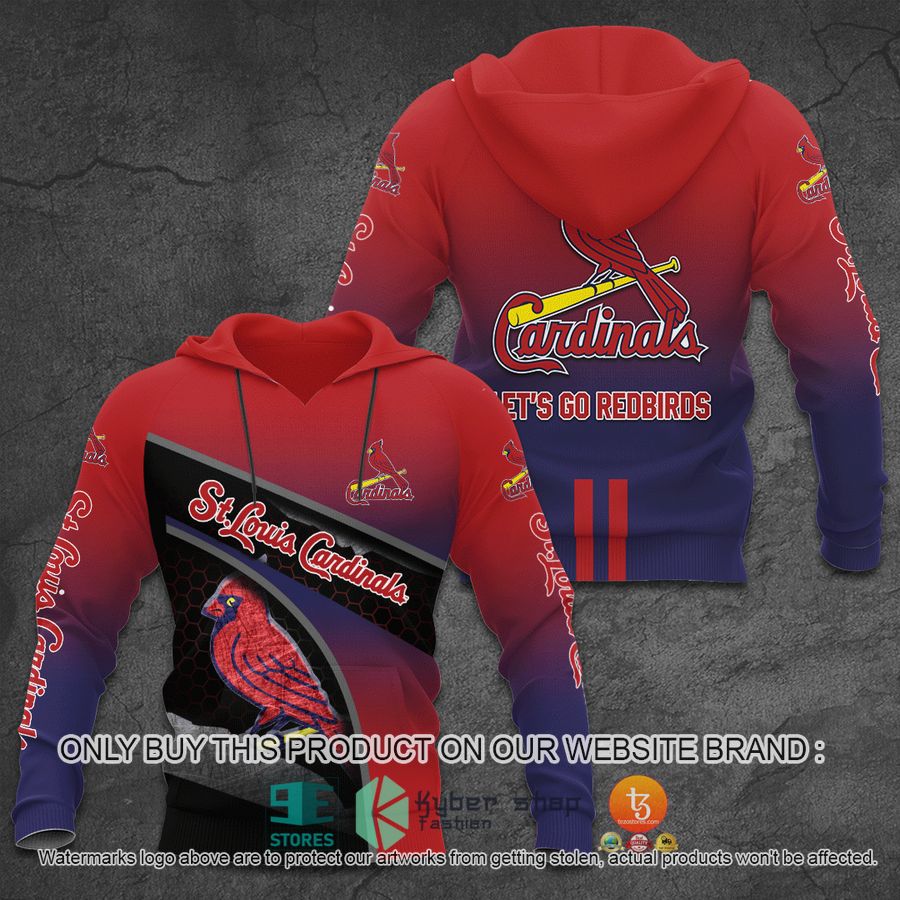 HOT St Louis Cardinal Let's go Redbirds Full printed Shirt, Hoodie 2 st louis cardinal lets go redbirds 3d shirt hoodie 2 17345