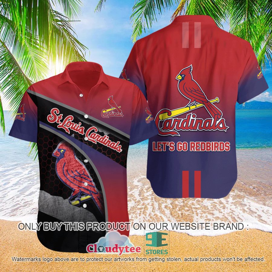 st louis cardinal lets go redbirds hawaiian shirt 1 49573