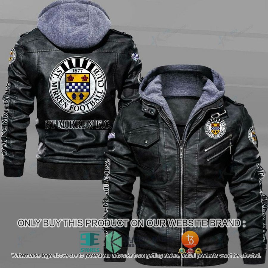 st mirren f c leather jacket 1 97128