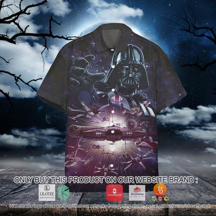 star war darth vader fights space ship hawaiian shirt 1 98942