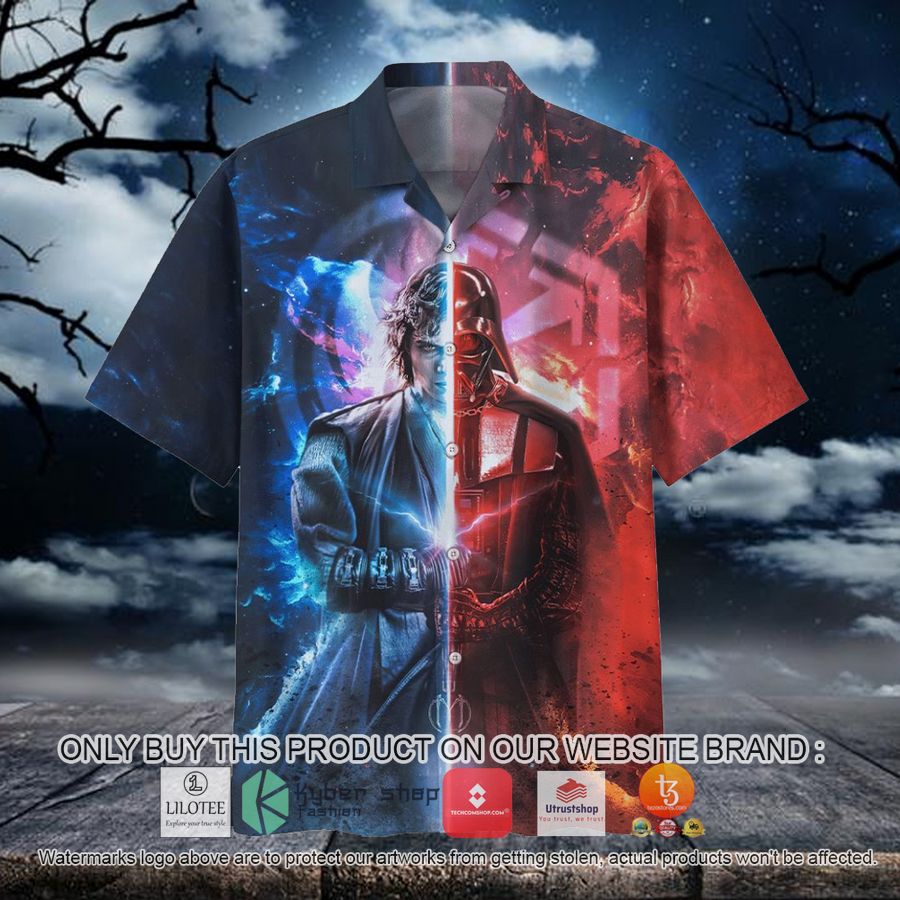 star war darth vader han solo color hawaiian shirt 1 37223