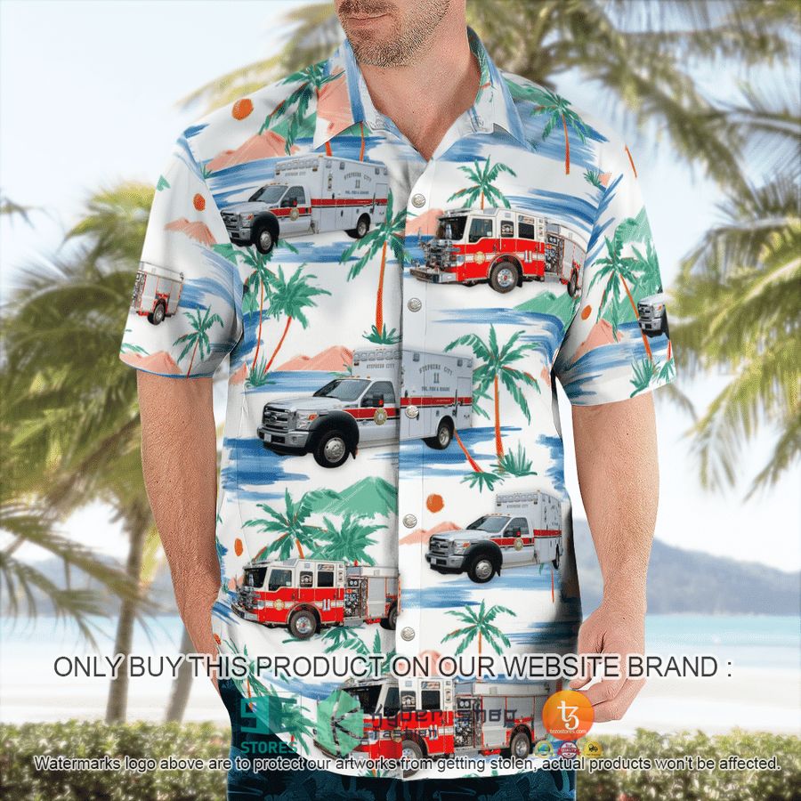 NEW Stephens City Volunteer Fire & Rescue Hawaii Shirt 8 stephens city volunteer fire rescue hawaiian shirt 8 2857