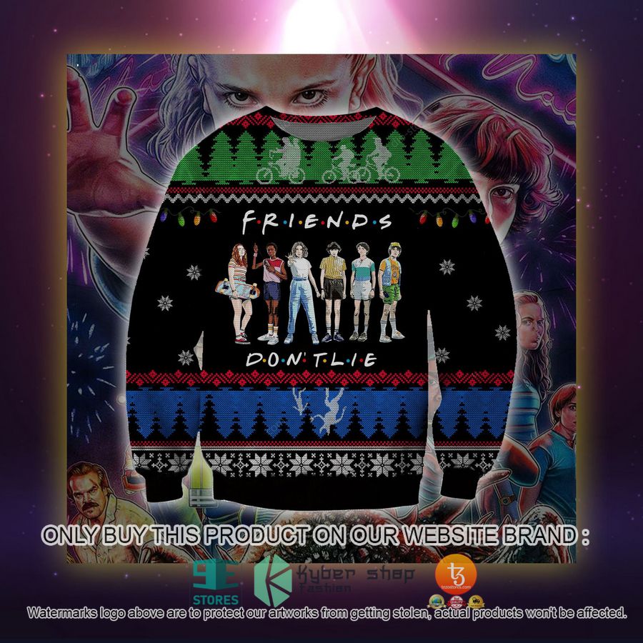HOT Stranger Things Friend Don't Lie Ugly Sweater 2 stranger things friend dont lie ugly sweater 2 11278