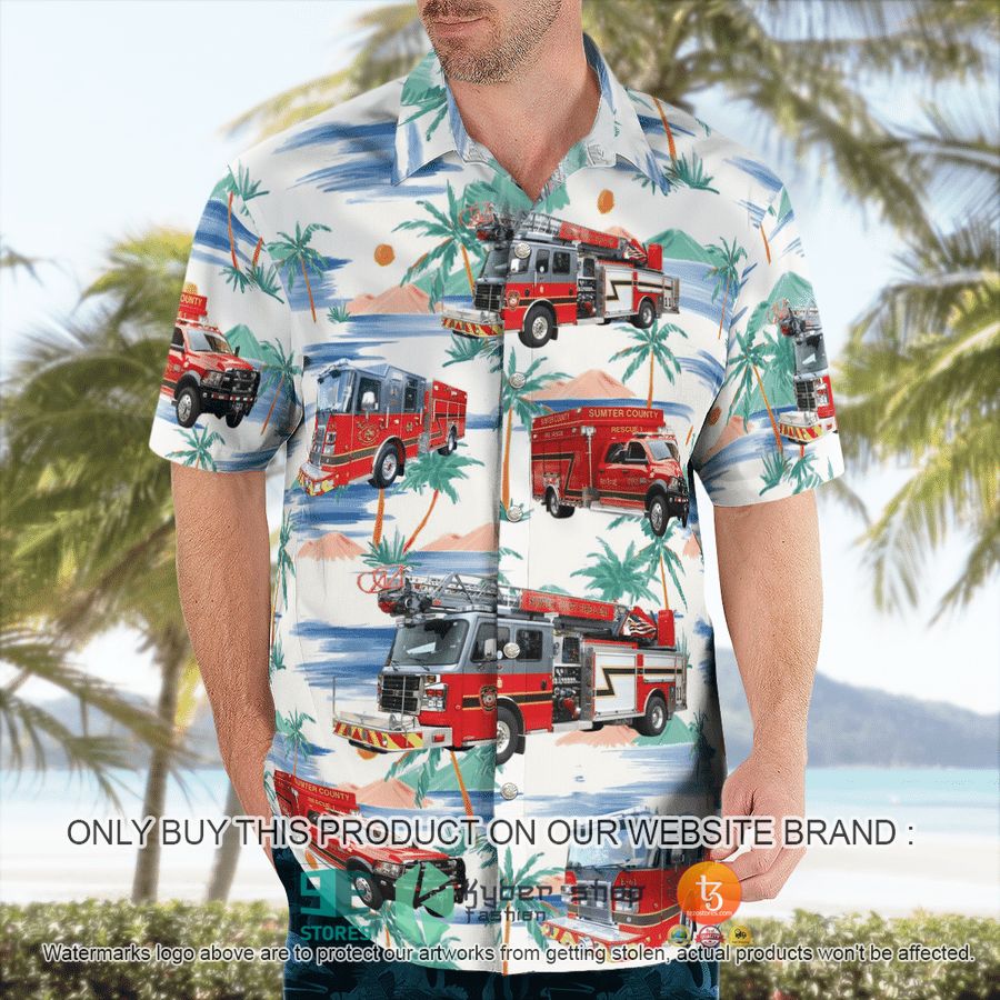 NEW Sumter County Fire Rescue Hawaii Shirt 5 sumter county fire rescue hawaiian shirt 5 7538