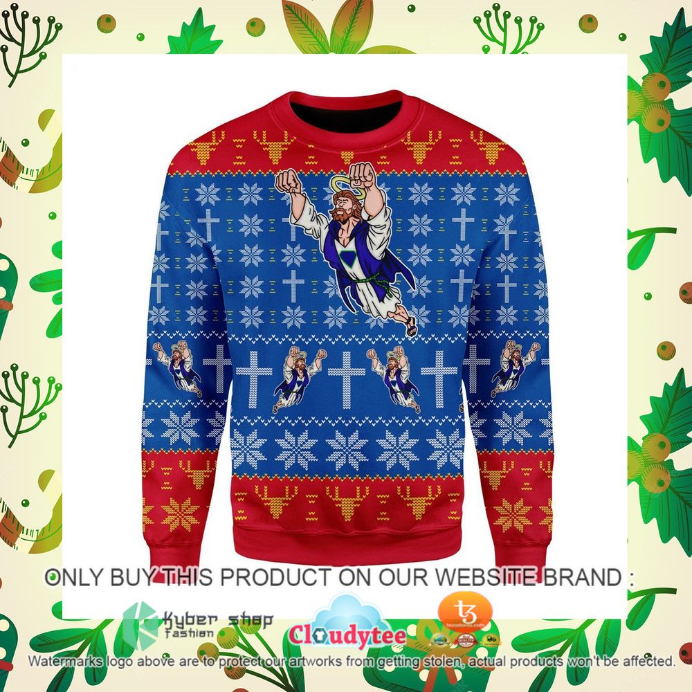 super jesus christmas sweater 1 79921